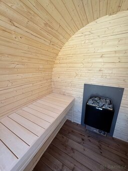 Zahradní sudová sauna 2M premium - 4