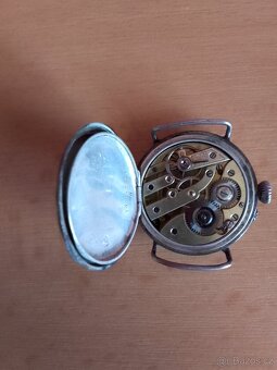 STARÉ STŘÍBRNÉ DÁMSKÉ HODINKY REMONTOIR CYLINDRE 10 RUBIS - 4