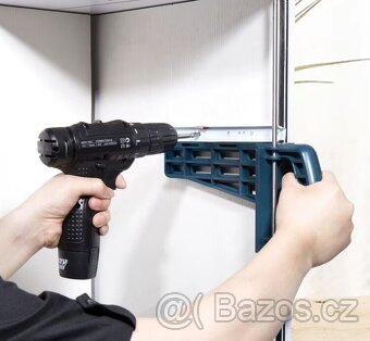 Magnetický přípravek pro vrtání pojezdů šuplíků do skříněk - 4