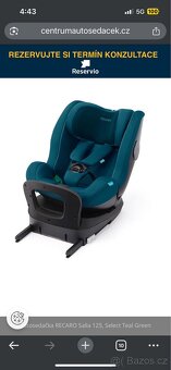 RECARO autosedačka,Salia 125 ,pěkný stav - 4