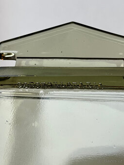 Art Deco Sada - karafa, 4x panák, tác, Carl Stolzle - 4