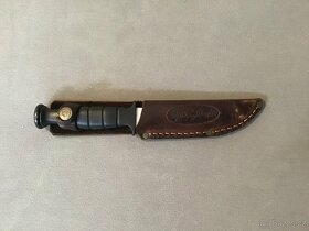Lovecký nůž s koženým pouzdrem - 4