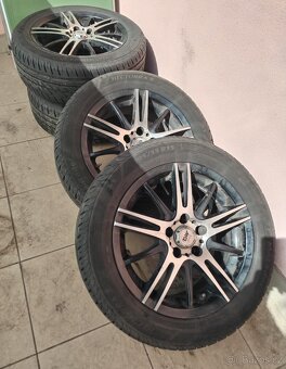 Alu kola 5x100 r15 et35 s letními pneu - 4