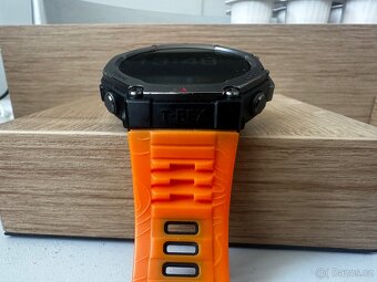 Amazfit T-Rex 3 černé (jako nové) (oranžový a černý řemínek) - 4