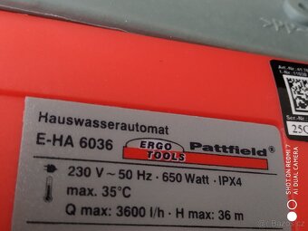 Prodám Domácí vodní automat Pattfield E-HA 6036 Ergotools. - 4
