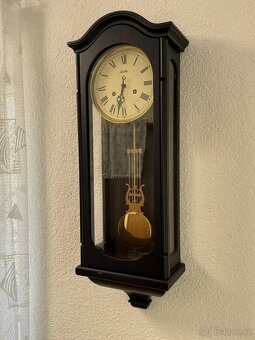 Nástěnné dřevěné hodiny Zentra bicí,půlové - 4