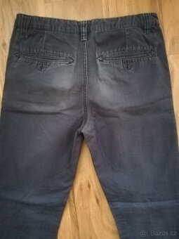 Chlapecké tm. modré Denim kalhoty - slim vel. 164 - 4