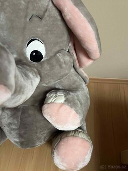 Plyšový slon – velký a heboučký (75 cm) - 4