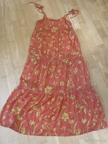 Dlouhé saténové šaty Zara vel. XS - 4