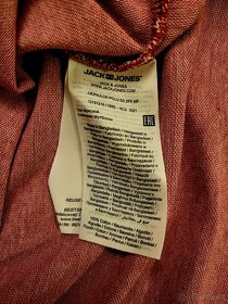 Jack & Jones Pink EXTRA LARGE Short-Sleeve Polo Shirt - 4