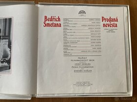 Sada 3x LP deska Bedřich smetana "Prodaná nevěsta" + kniha - 4