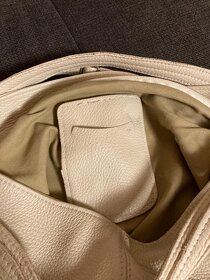 Kožená béžová kabelka - 4