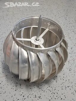 Komínový ventilační nástavec hliníkový otočný - 4