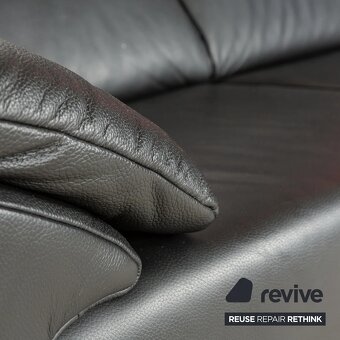 Kožená pohovka rozkládací-Ewald Schillig Brand Blues-Nová - 4