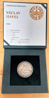 Stříbrný tolar Václav Havel, 2024, emise 150 kusů - 4