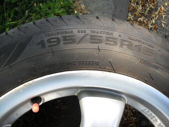 Sada alu letních kol Škoda 15" 5x100 - 4