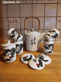 Čajový čínský servis, porcelán - 4