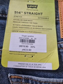 Levi Strauss 514 straight, vel. 36/30 nové - 4