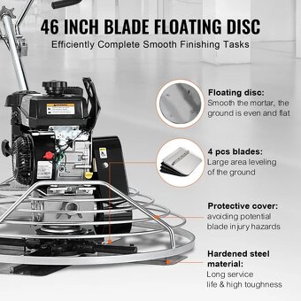 Elektrická zednická lžíce, 46” ručně vedená - 4