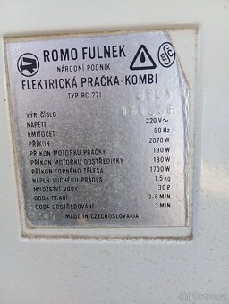 Pračka  a ždímačka Romo - 4