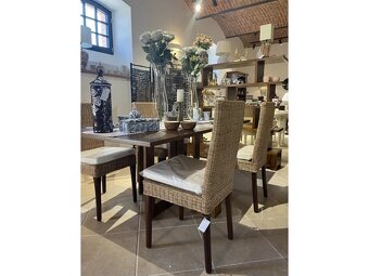 Ratanová židle – přírodní styl, cena za sadu - 4
