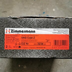 Zadní brzdy Zimmermann VW, Škoda, Audi - 4