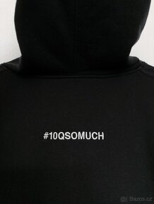 Mikina čierná s výšivkou 100ry oversized S/M - DAME - 4
