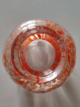 Váza s oranžovým sklem - 4