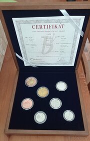 Sada oběžných mincí 2017 Proof v dřevěné etui - 4