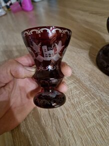 Rubinova vaza a skleničky - 4