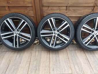 17" alu kola Škoda 5x100 model RAY +pneu 215/40 R 17 - 4