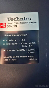 Reprosoustava Technics SB 1990 - 4