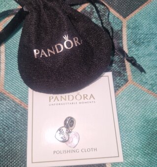 Pandora Mum přívěsek na náramek růžové srdíčko 925 - 4
