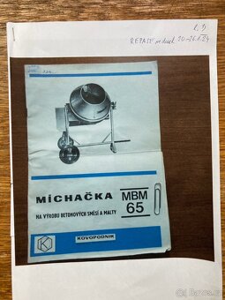 Míchačka MBM 65 - 4