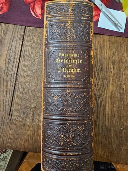 Zajímavá stará velká kniha v kožené vazbě - 4