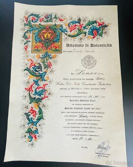 Panenka Lenci Susana 1978 Certifikát - 4