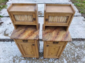 Párové celomasivní noční stolky Top stav - 4