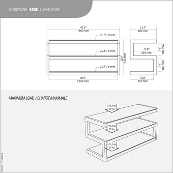 Stylový TV stolek NorStone Esse - 4