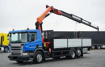 Scania P410 6x2 - valník s hydraulickou rukou Palfinger - 4