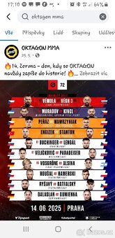 Oktagon 72 Eden Praha vstupenky, Vemola vs Vegh 3 - 4
