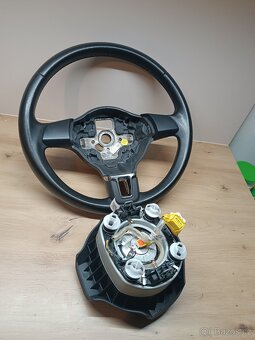 Tříramenný kožený Volant VW Golf VI/ V Plus - 4