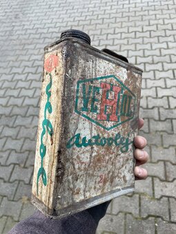 Prodám starou plechovku od oleje VEHOL - 4