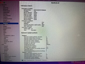 Macbook Air 2,2 i7,8gb ram,512 Gb, Nová baterie - 4