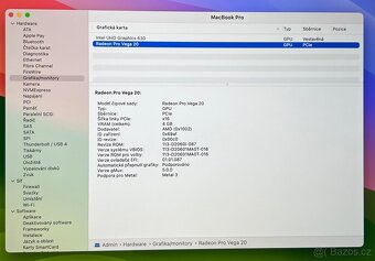 MacBook Pro 15” 2019/32GB RAM/Intel i9/4TB SSD/ Záruka - 4