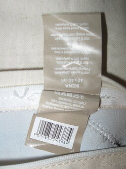 nový chlupatý dekorační povlak 40x40cm kozí kůže - 4