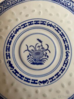 Nový šálek s podšálkem z čínského porcelánu - průsvitné boky - 4