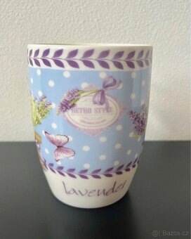 Sada 2 hrnečků s levandulí – růžový a modrý - 4