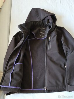 Softshellová značková bunda, uvnitř fleece, vel. 40 - 4