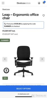 kancelářská židle Steelcase Leap v2 - 4