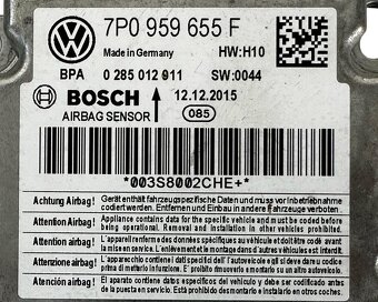 Řídící jednotka airbagu 7P0959655F VW Touareg 7P FL 2016 - 4